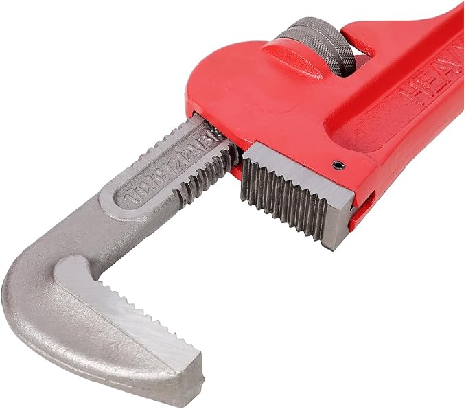 Pipe Wrench 36 Inch, Rigid Pipe Wrench Sets Steel Adjustable | Professional Heavy Duty Hangable Design for Plumbing, Home, Vehicle Repair (36" Red Wrench)
