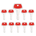 Ignition Keys 14603 14607 14707 14657 for JCB Bomag Terex Mini Excavators New Holland and Ford Vibromax Maxi Skytrak, Dynapac LG200/LG500 Compactor, Volvo Upright Equipment Key, Pack of 10