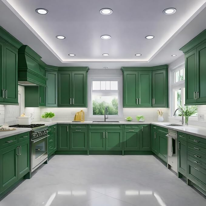 ALL-IN-ONE Paint by Heirloom Traditions, Trinity (Green), 8oz Sample - Durable cabinet and furniture paint. Built in primer and top coat, no sanding needed. Includes our 30 featured color card.