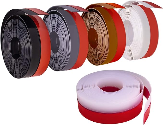 TORRAMI Wide Silicone Weather Stripping 3 inch Width 20 Feet Length, Draft Stopper Seal for Barn and Garage Door Under Bottom,Top, Sides, White