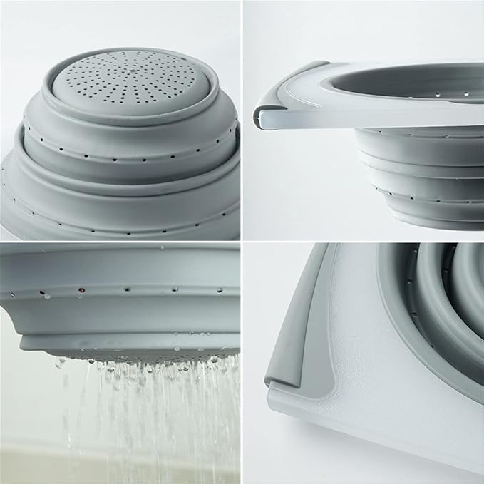 Draining Rack Kitchen Cutting Board Folding Storage Sink Drain Basket Multi Function Tray Filter Chopping Blocks Meat Vegetable Fruit Drainage