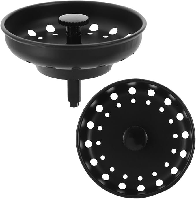 Homoyoyo 4pcs Metal Sink Drain Strainer and Filter Stoppers Kitchen Sink Drain Filter for Food Catching Easy Installation for Home Use