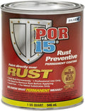 POR-15 Rust Preventive Coating, Stop Rust and Corrosion Permanently, Anti-rust, Non-porous Protective Barrier, 32 Fluid Ounces, Silver