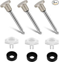 3pcs Tub Spout Repair Kit, Includes Diverter Valve Stems Seals & Diverter Gates Leaky Bathtub Faucet & Bathtub Spout Repair Kit