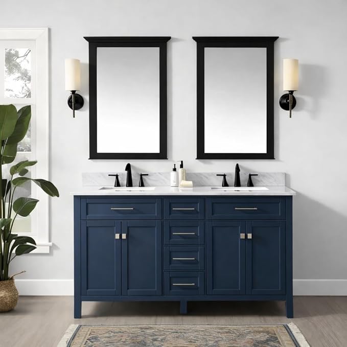 ALL-IN-ONE Paint by Heirloom Traditions, Polo (Dark Navy), 8oz Sample - Durable cabinet and furniture paint. Built in primer and top coat, no sanding needed. Includes our 30 featured color card.
