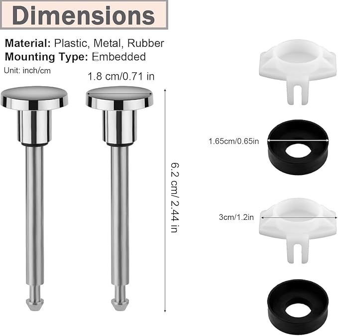 Tub Spout Diverter Repair Kit, Universal Replacement for Tub Diverter Spout,Includes 2 x Diverter Valve Stems, 2 x Cup Seals and 2 x Gates, Bathroom Shower Bathtub Leaky Faucet Repair Parts.2pcs
