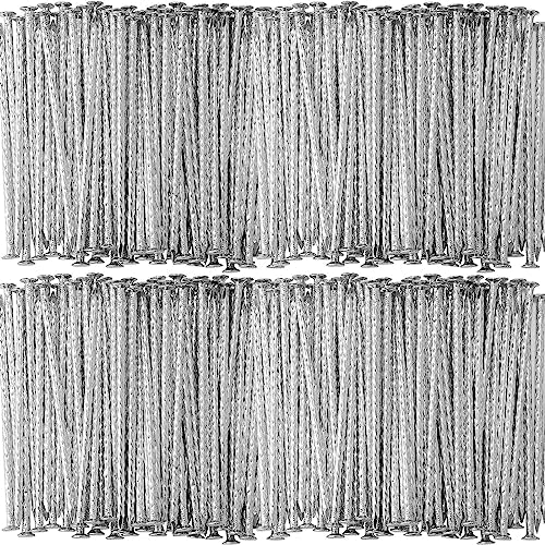 Nuenen 350 Pack 6 Inch Spiral Metal Garden Stakes Landscape Spikes Artificial Turf Stakes Landscape Edging Anchoring Spikes Heavy Duty Galvanized Grass Nails for Artificial Turf Paver Edges (Silver)