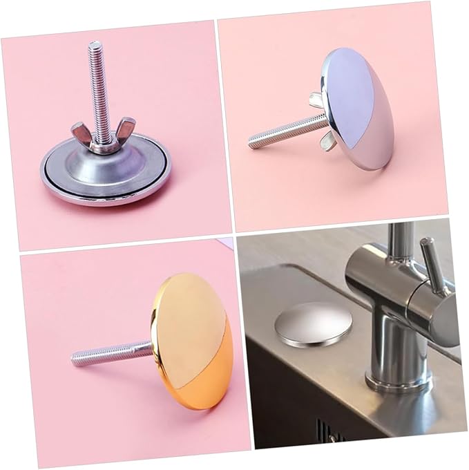 OSALADI 2pcs Kitchen Sink Hole Cover Stylish Tap Hole Stoppers for Modern Kitchens Colors Versatile Faucet