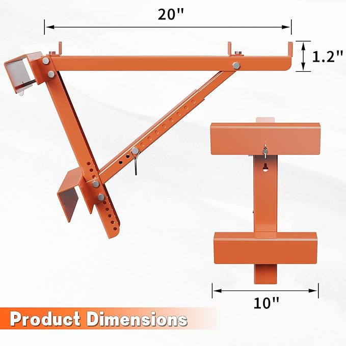 Ladder Jacks for Scaffolding Platform 2 Pack,Heavy Duty Steel Jack Scaffold Bracket,Two-Rung Short Body Extension Ladder Jack for Roofing Painting Jobsite 20 inch Platform Withstand 350 LBS