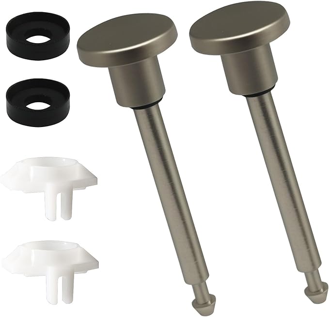 Waziaqoc 2 Set Tub Spout Diverter Repair Kit, Includes 2 x Diverter Valve Stems, 2 x Cup Seals and 2 x Gates, Leaky Faucet Repair Replacement Parts for Bathroom Shower Bathtub, Bronze