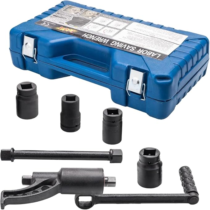Angchun 1:64 Torque Multiplier Wrench 7500NM Lug Nut Wrench Set Lugnut Remover with Case Labor Saving Wrench Tool Heavy Duty Torque Multiplier Tool for Truck Trailer RV