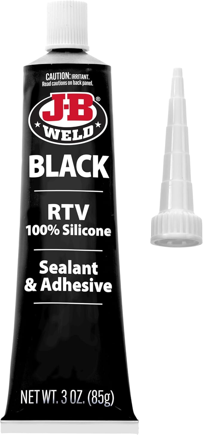 J-B Weld 31319 Black RTV Silicone Sealant and Adhesive - 3 oz.