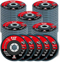 30 Pack Flap Discs 60 Grit, 4 1/2" x 7/8" for Angle Grinder,Type 29 Zirconia Grinding Wheel for Metal,Wood,Stainless Steel, Sheet Metal