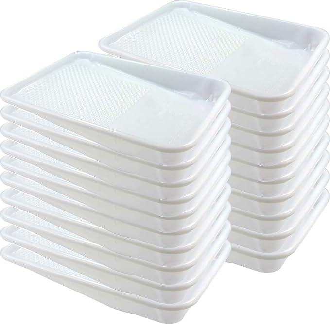 Paint Tray Liner, 20 Pack, 9 Inch Paint Roller Tray, Disposable Paint Tray for House, Walls and Furniture Painting