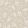 Ismoon Floral Wallpaper Peel and Stick Brown Neutral Contact Paper Wildflowers Leaf Stick on Wall Paper Textured Removable Self Adhesive Vinyl Wallpaper for Bedroom Bahtroom Wall Decor 17.3x196in