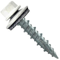 10 x 1 Bone White Metal Roofing Screws - Hex Washer Head- Self-Starting/Tapping - EPDM Washer. 1 Bag - 250 Screws