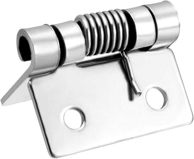 uxcell Self Closing Spring Hinge 0.98" Stainless Steel Brushed DIY Hardware for Door Cabinet Small Box 5pcs Per Pack