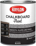 Krylon K05223000 Chalkboard Paint Special Purpose Brush-On, Black, Quart, 1 Quarts (Pack of 1)