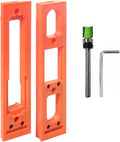 Concealed Door Hinge Installation Kit | with Guide Template Jig | with Dedicated Concealed Hinge Slotting Template | Lightweight & Reusable Design | for 5.3-7.8 inch Door Hinges (1.18 inch Width)