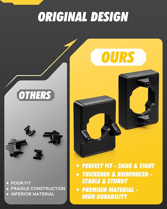 Upgraded DCN45RN Vinyl Siding Adaptor Tips (2 Pack) for DeWalt 20V Cordless Roofing Nailer, Compatible with DCN45RNB & DCN45RND1，Horizontal & Vertical Tips