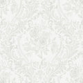 Ismoon Floral Peel and Stick Wallpaper Grey Contact Paper Boho Watercolor Damask Wallpaper Vintage Textured Removable Self Adhesive Vinyl Wall Paper Renter Friendly, 17.3inX49ft