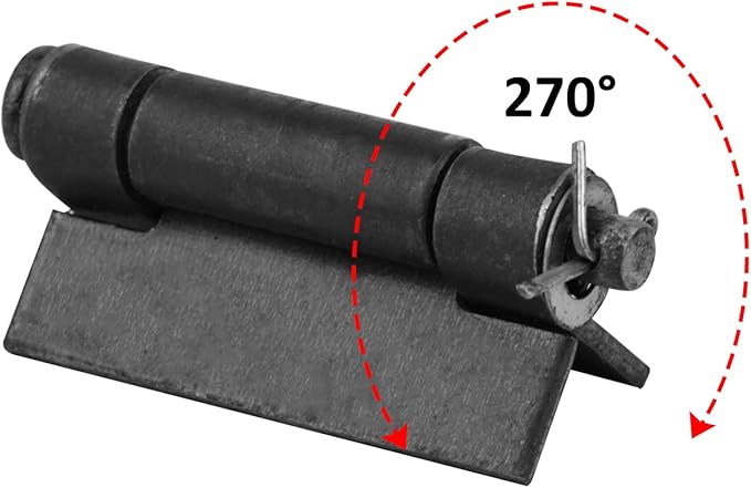 20 Pack Weldable Hinges, 2-1/2" x 1-5/8" Mini Weld On Butt Hinge for Metal Gate, BBQ Smoker, 2.3 mm Thick