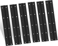 EPHECH 6Inch Black Continuous & Piano Hinge, 6PCS Heavy Duty Stainless Steel 304 Continuous Hinges Piano Boat Hinges, 0.04" Thickness Folding Cabinet Door Butt Hinge