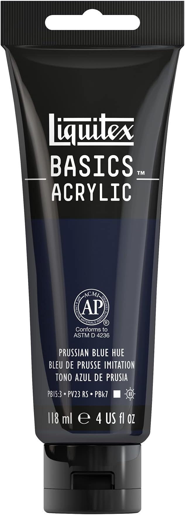 Liquitex BASICS Acrylic Paint, 118ml (4-oz) Tube, Prussian Blue