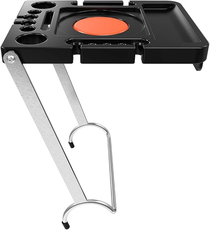Little Giant Ladders, Velocity, M17, 9-15 Foot, Multi-Position Ladder, Aluminum, Type 1A, 300 lbs Weight Rating, (15417-001) & Project Tray, Ladder Accessory, Plastic, 25 lbs Weight Rating, (15012)