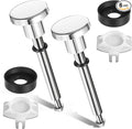2 Set Tub Spout Diverter Repair Kit, Includes 2 x Diverter Valve Stems, 2X Cup Seals, 2X Gates, Shower Diverters Repair Kit, Bathroom Shower Bathtub Leaky Faucet Repairs Replacement Parts (Silver)