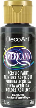 DecoArt Americana Acrylic Paint, 2-Ounce, Black Green