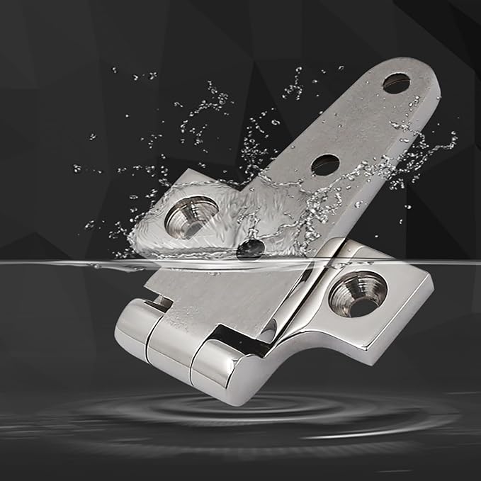 316 Stainless Steel T Hinges Marine Grade 4'' x 2" Heavy Duty Boat Hatch Hinge (100 mm X 54 mm) 4 Pack Casting Cabinet Hardware Door Hinge with Screws