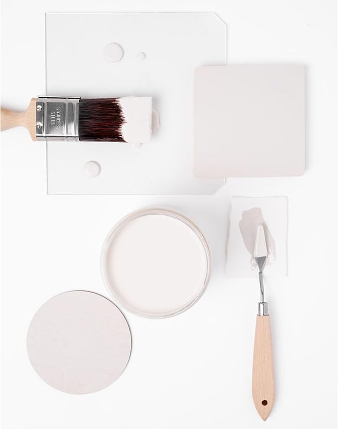 Dixie Belle Silk All-in-One Mineral Paint | Chantilly (16oz) | Warm Off White With Beige Undertones All-in-One Water Based Primer + Topcoat | Durable Furniture Paint | Low Reflective Finish