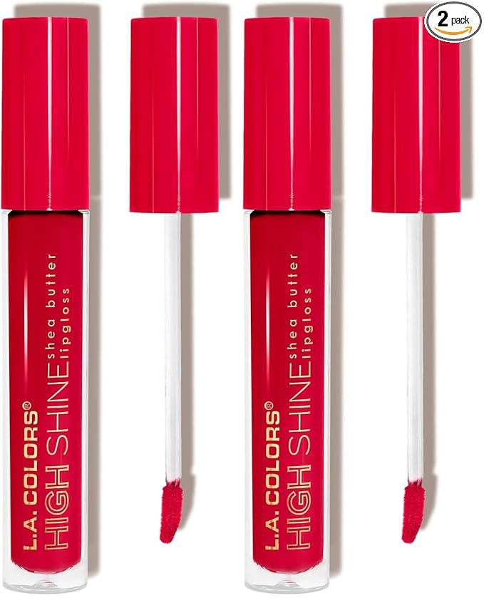 L.A. COLORS High Shine Lipgloss, Dynamite CLG939 (Pack of 2)