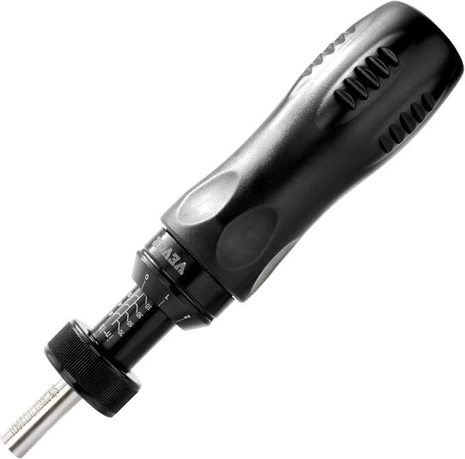 VEVOR 1/4" Drive Screwdriver Torque Wrench with Scale, 10-70 in/lbs Torque Range, 1 in-lbs Torque Increment Torque Screwdriver with Bits & Case