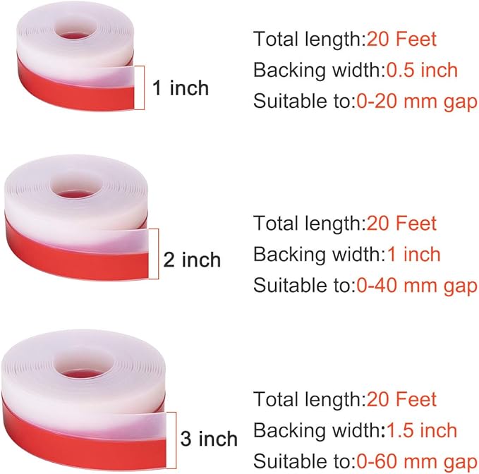 TORRAMI Wide Silicone Weather Stripping 3 inch Width 20 Feet Length, Draft Stopper Seal for Barn and Garage Door Under Bottom,Top, Sides, Transparent