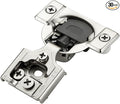 Ravinte 30 Pack 15 Pairs 3/8 Inch Overlay Soft Close Hinges for Kitchen Cabinet Satin Nickel Hidden Stainless Steel Concealed Hinges self Closing