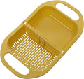 Kitchen Strainers Folding Drain Basket Leaking Fruit Box Vegetable Container Rack Sink With Handle Storage Baskets Tools Kitchen Accessories(Yellow)