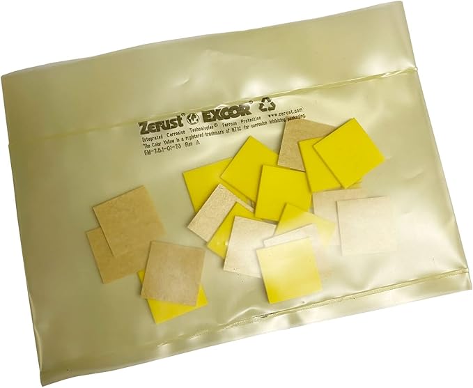 Zerust Rust Prevention Plastabs .75" x .75" (3/4" x 3/4") with Adhesive Backing - Pack of 20 | Zerust® Plastabs® are VCI (Vapor Corrosion Inhibitor) diffusers. - Made in the USA