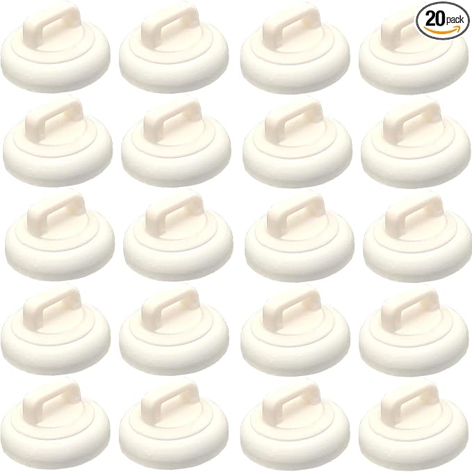 Magnetic Cable Zip Tie Mounts Clips Multipurpose Zip Ties Mount Base Holder Wire Cable Holder Mount Wire Clips Management for Home Office Marine Electrical Wiring (White, 20 Piece)