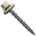 10 x 1-1/2" Ivory Metal Roofing Screws - Hex Washer Head- Self-Starting/Tapping - EPDM Washer. 1 x 250 Count Bag - 250 Screws