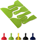 Bates Plastic Putty Knife Set, 6 Pack - Green, Paint Scraper, Spackle Tool, Spreader