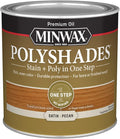 Minwax PolyShades Wood Stain + Polyurethane Finish – ½ Pint, Pecan, Satin