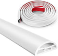 Silicone Shower Water Dam Stopper,Self-Adhesive Collapsible Splash Guard for Wet Dry Separation,Walk-in Shower Edge Seal Strip,Multi-Use Water Barrier for Bathroom,Kitchen Sink (White, 118inch)