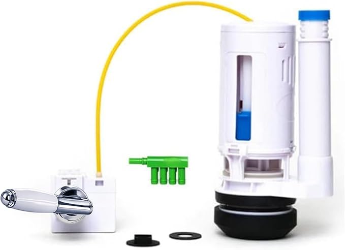 2 INCH DUAL FLUSH VALVE CONVERSION KIT AND OVERFLOW WATER CONSERVER - WITH METAL-CERAMIC HANDLE