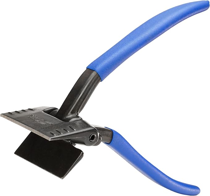 MIDWEST Seamer Tong, 3 Inch Offset Sheet Metal Bender - MWT-ST2 | Made in USA, Offset Handle Seamer, Versatile Hand Seamer, Heavy Duty Components, Kush'N-Power Grips