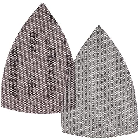 Mirka Abranet Delta 4x6 in 80 Grit Mesh Sanding Sheets Hook & Loop, 50 Pack