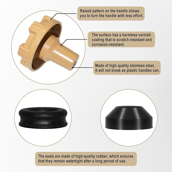 RK-14MH Outside Faucet Repair Kit Metal Handle Compatible with Woodford Model 14,Model 18