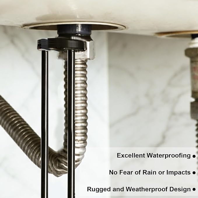 2PCS Multifunctional Sink Faucet Wrench, Plumbing Tool Kit for Tight Spaces Under Sink Basin, Portable Installation & Repair Tool for Kitchen Bathroom Homeowners (A+B)