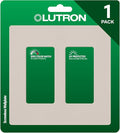 Lutron Claro 2 Gang Decorator/Rocker Wallplate, Satin, Taupe (1-Pack) | SC-2-TP